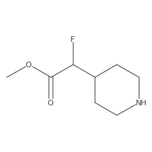 Methyl 2-fluoro-2-(piperidin-4-yl)acetate Structure