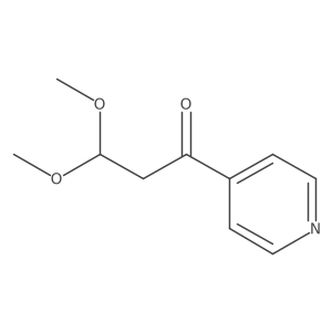 3,3-Dimethoxy-1-(pyridin-4-yl)propan-1-one Structure