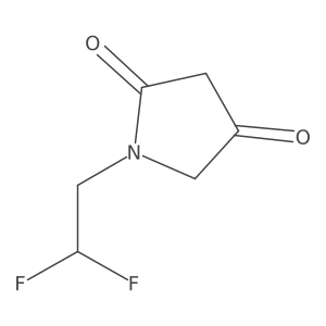 1-(2,2-Difluoroethyl)pyrrolidine-2,4-dione结构式