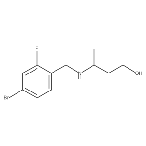 3-(4-Bromo-2-fluorobenzylamino)butan-1-ol Structure