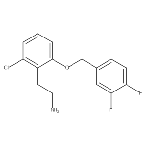 Benzeneethanamine, 2-chloro-6-[(3,4-difluorophenyl)methoxy]- Structure