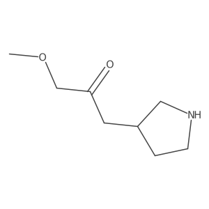 1-Methoxy-3-(pyrrolidin-3-yl)propan-2-one结构式