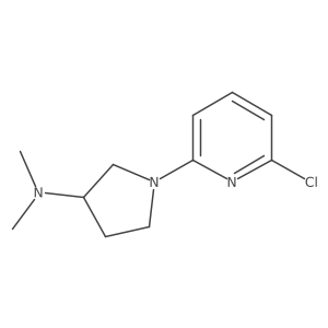 1-(6-chloropyridin-2-yl)-N,N-dimethylpyrrolidin-3-amine结构式