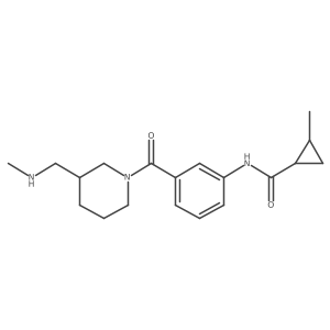 Cyclopropanecarboxamide, 2-methyl-N-[3-[[3-[(methylamino)methyl]-1-piperidinyl]carbonyl]phenyl]-结构式