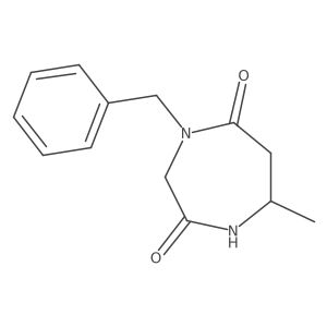 (R)-4-Benzyl-7-methyl-1,4-diazepane-2,5-dione结构式