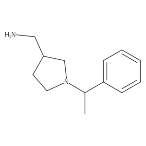((S)-1-((R)-1-Phenylethyl)pyrrolidin-3-yl)methanamine Structure