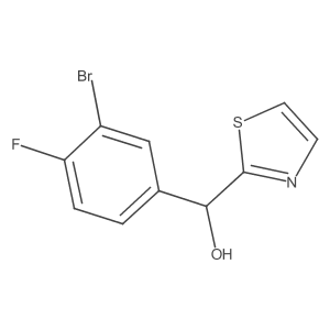 (3-Bromo-4-fluorophenyl)thiazol-2-ylmethanol Structure