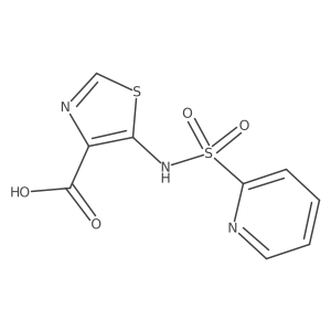 5-[(2-Pyridinylsulfonyl)amino]-4-thiazolecarboxylic acid结构式