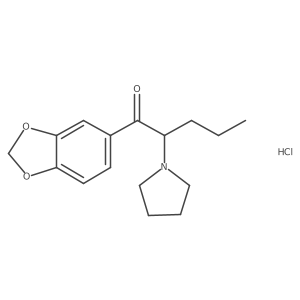 Methylenedioxypyrovalerone hydrochloride, (S)- Structure