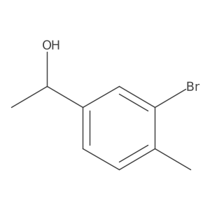(1S)-1-(3-bromo-4-methylphenyl)ethan-1-ol结构式