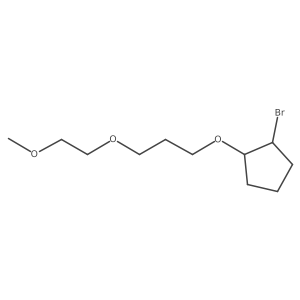 1-bromo-2-[3-(2-methoxyethoxy)propoxy]cyclopentane Structure
