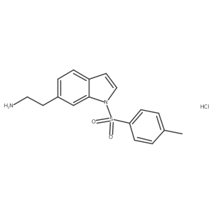 2-[1-(4-methylbenzenesulfonyl)-1H-indol-6-yl]ethan-1-amine hydrochloride Structure