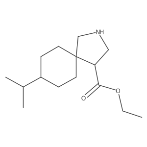 Ethyl 8-(propan-2-yl)-2-azaspiro[4.5]decane-4-carboxylate Structure
