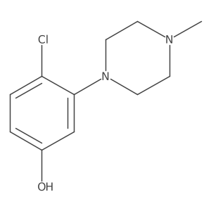 4-Chloro-3-(4-methylpiperazin-1-yl)phenol Structure