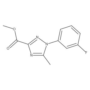 methyl 1-(3-fluorophenyl)-5-methyl-1H-1,2,4-triazole-3-carboxylate Structure