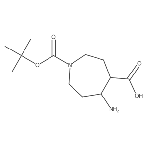 5-Amino-1-[(tert-butoxy)carbonyl]azepane-4-carboxylic acid Structure