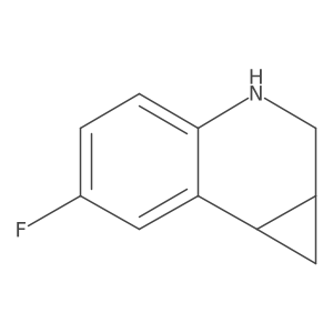 6-Fluoro-1a,2,3,7b-tetrahydro-1H-cyclopropa[c]quinoline Structure
