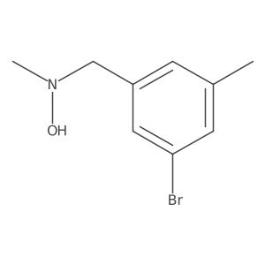 N-[(3-bromo-5-methylphenyl)methyl]-N-methylhydroxylamine Structure