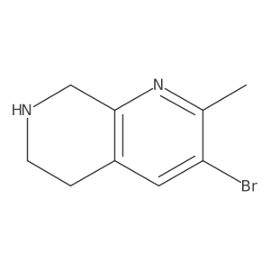 3-Bromo-2-methyl-5,6,7,8-tetrahydro-1,7-naphthyridine Structure