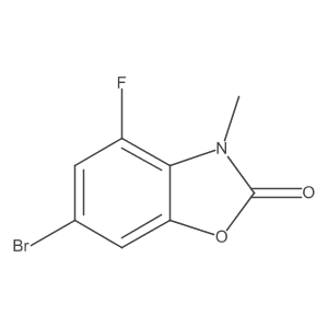 6-Bromo-4-fluoro-3-methylbenzo[d]oxazol-2(3H)-one Structure