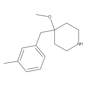 4-Methoxy-4-[(3-methylphenyl)methyl]piperidine Structure