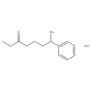 Methyl 5-amino-5-phenylpentanoate hydrochloride结构式