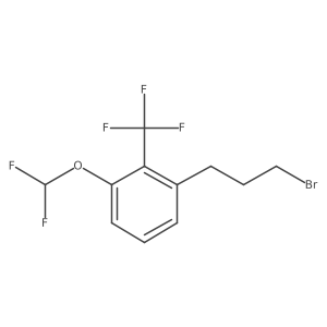2-(3-Bromopropyl)-6-(difluoromethoxy)benzotrifluoride Structure