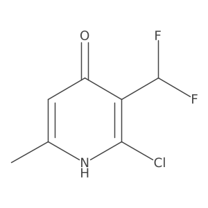 2-Chloro-3-(difluoromethyl)-6-methylpyridin-4-ol Structure