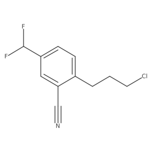 2-(3-Chloropropyl)-5-(difluoromethyl)benzonitrile Structure