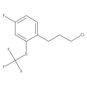 1-(3-Chloropropyl)-4-fluoro-2-(trifluoromethylthio)benzene Structure