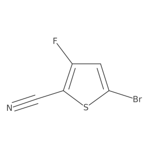 5-Bromo-3-fluorothiophene-2-carbonitrile Structure
