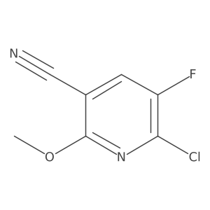 6-Chloro-5-fluoro-2-methoxynicotinonitrile Structure