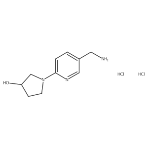 1-[5-(Aminomethyl)-2-pyridinyl]-3-pyrrolidinol dihydrochloride结构式