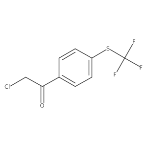 2-Chloro-1-{4-[(trifluoromethyl)sulfanyl]phenyl}ethan-1-one Structure