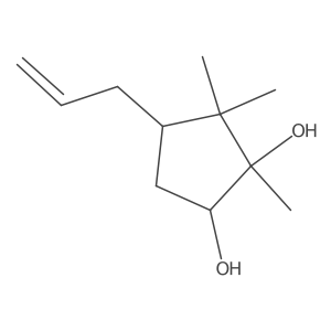 1,2-Cyclopentanediol, 1,5,5-trimethyl-4-(2-propen-1-yl)-结构式