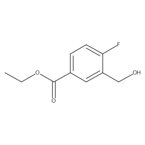 Ethyl 4-fluoro-3-(hydroxymethyl)benzoate Structure