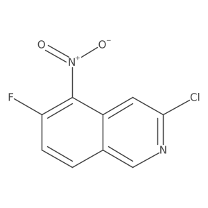 3-Chloro-6-fluoro-5-nitroisoquinoline Structure
