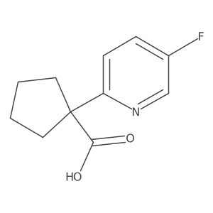 1-(5-Fluoropyridin-2-yl)cyclopentane-1-carboxylic acid Structure