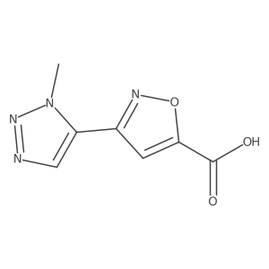 3-(1-methyl-1H-1,2,3-triazol-5-yl)-1,2-oxazole-5-carboxylic acid Structure