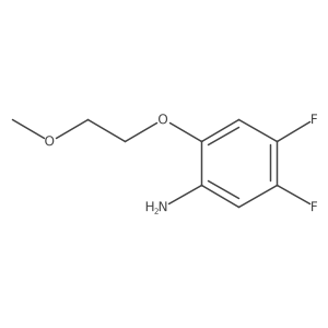 4,5-Difluoro-2-(2-methoxyethoxy)aniline Structure