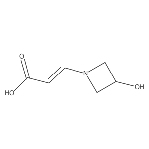 3-(3-Hydroxyazetidin-1-yl)prop-2-enoic acid结构式