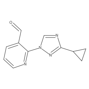 2-(3-cyclopropyl-1H-1,2,4-triazol-1-yl)pyridine-3-carbaldehyde Structure
