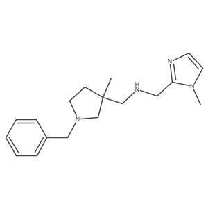 1H-Imidazole-2-methanamine, 1-methyl-N-[[3-methyl-1-(phenylmethyl)-3-pyrrolidinyl]methyl]- Structure