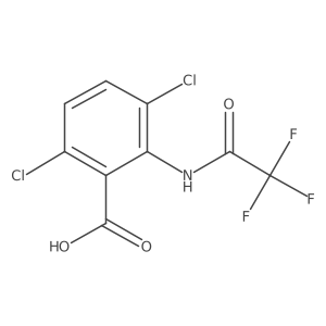 3,6-Dichloro-2-(trifluoroacetamido)benzoic acid Structure