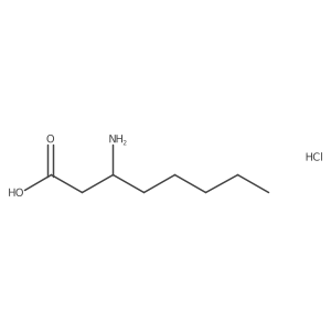 (+/-)-cis-3-Aminooctanoic acid hydrochloride结构式
