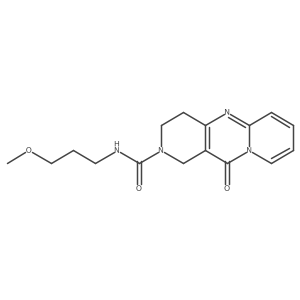 N-(3-methoxypropyl)-11-oxo-3,4-dihydro-1H-dipyrido[1,2-a:4',3'-d]pyrimidine-2(11H)-carboxamide结构式