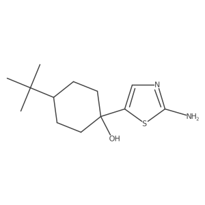 1-(2-Amino-1,3-thiazol-5-yl)-4-tert-butylcyclohexan-1-ol Structure