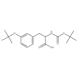 N-Boc-3-trifluoromethoxy-DL-phenylalanine结构式