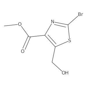 Methyl 2-bromo-5-(hydroxymethyl)thiazole-4-carboxylate Structure