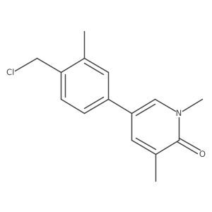 5-[4-(Chloromethyl)-3-methylphenyl]-1,3-dimethyl-2(1h)-pyridinone Structure